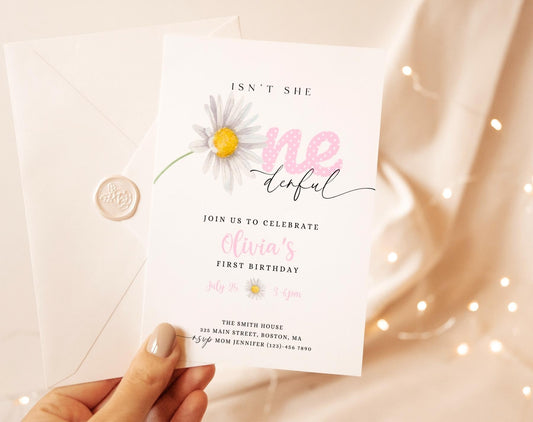 1st birthday and pink 1st birthday invite for a personalized celebration