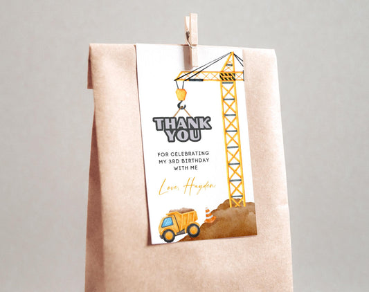 Birthday Boy favor tags for party favor bags treat boxes and guest gifts