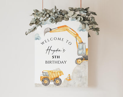 Birthday Boy welcome sign for entrance table backdrop and party decor