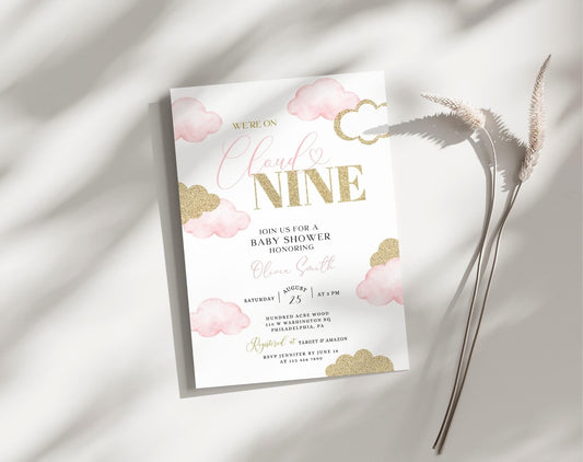 Baby Shower Invitation for baby shower guests and party details