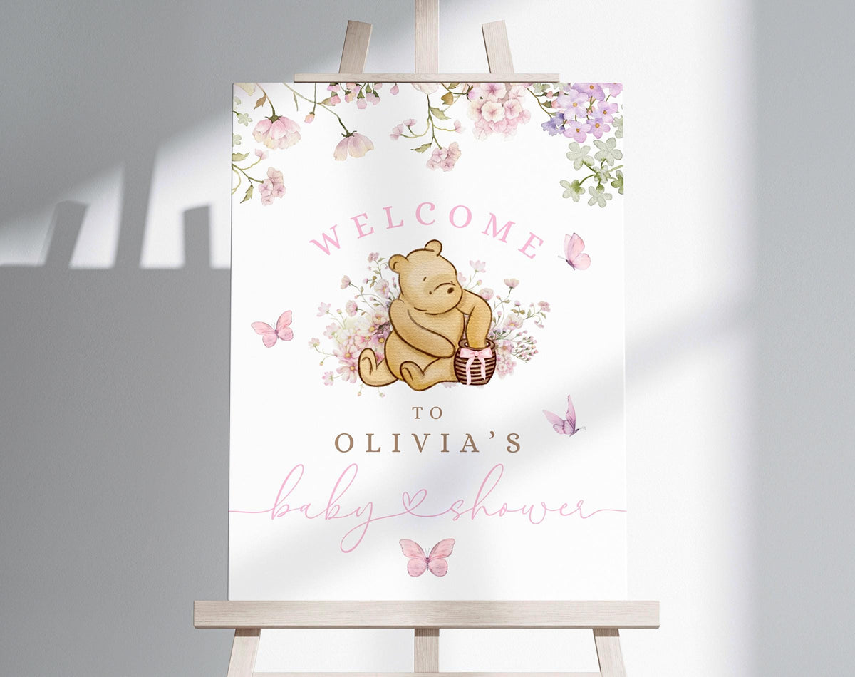 Baby Shower welcome sign for entrance table backdrop and party decor