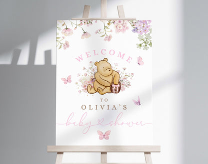 Baby Shower welcome sign for entrance table backdrop and party decor