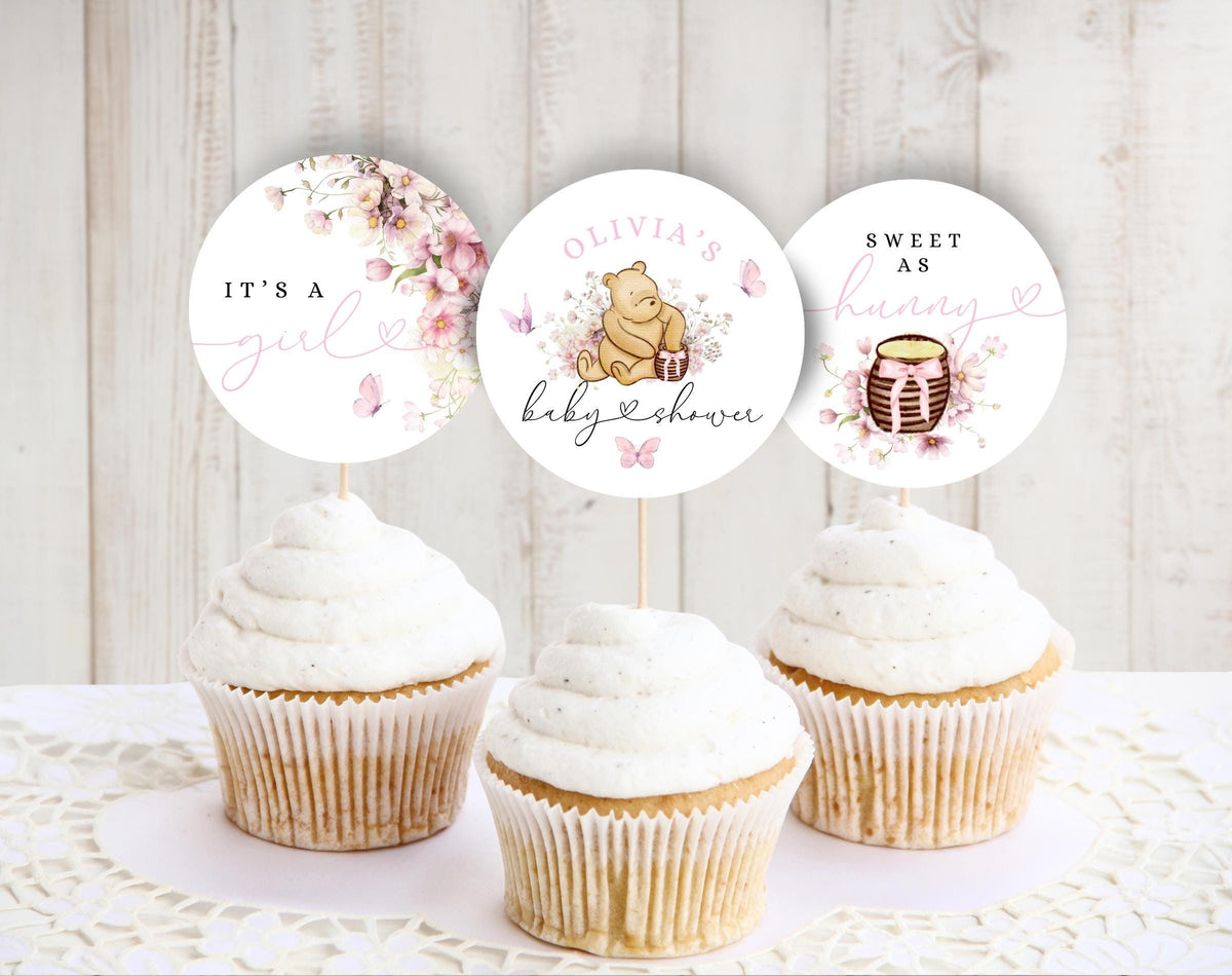 Baby Shower cupcake toppers for dessert tables and themed party treats