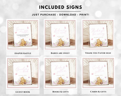 teddy bear and floral baby shower party bundle for a matching celebration look