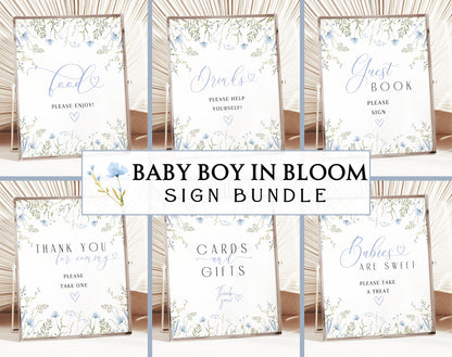 Baby in Bloom baby shower bundle with invitations games signs favors and party supplies