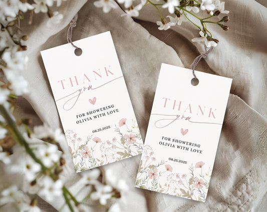 Baby Shower favor tags for party favor bags treat boxes and guest gifts