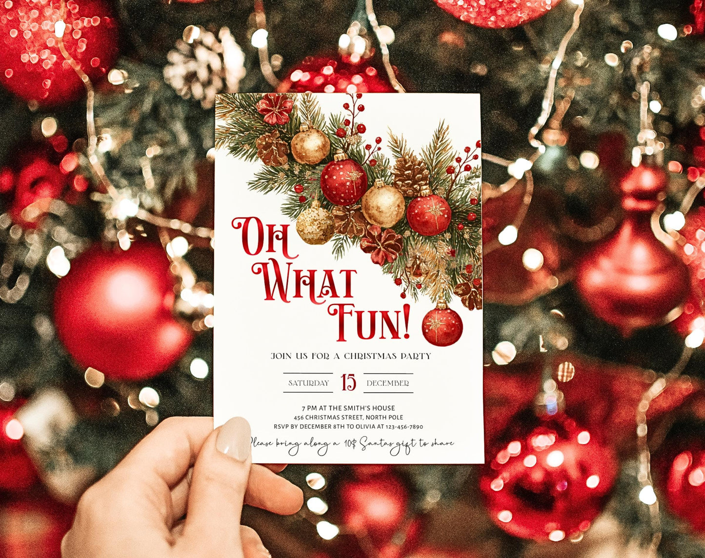 Seasonal Party Invitation for seasonal party guests and party details