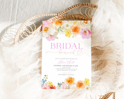 Editable Canva bridal shower invite to print or send digitally