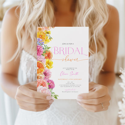 Editable Canva bridal shower invite to print or send digitally