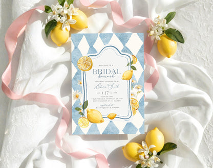 Main Squeeze Bridal Shower Invitation for bridal shower guests and party details
