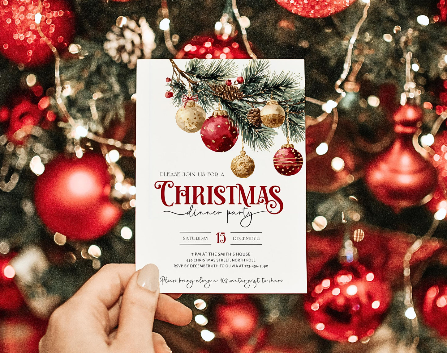 Seasonal Party Invitation for seasonal party guests and party details