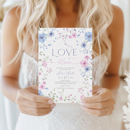 Editable Canva bridal shower invite to print or send digitally