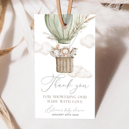 Baby Shower thank you card for guests hosts and gift-givers