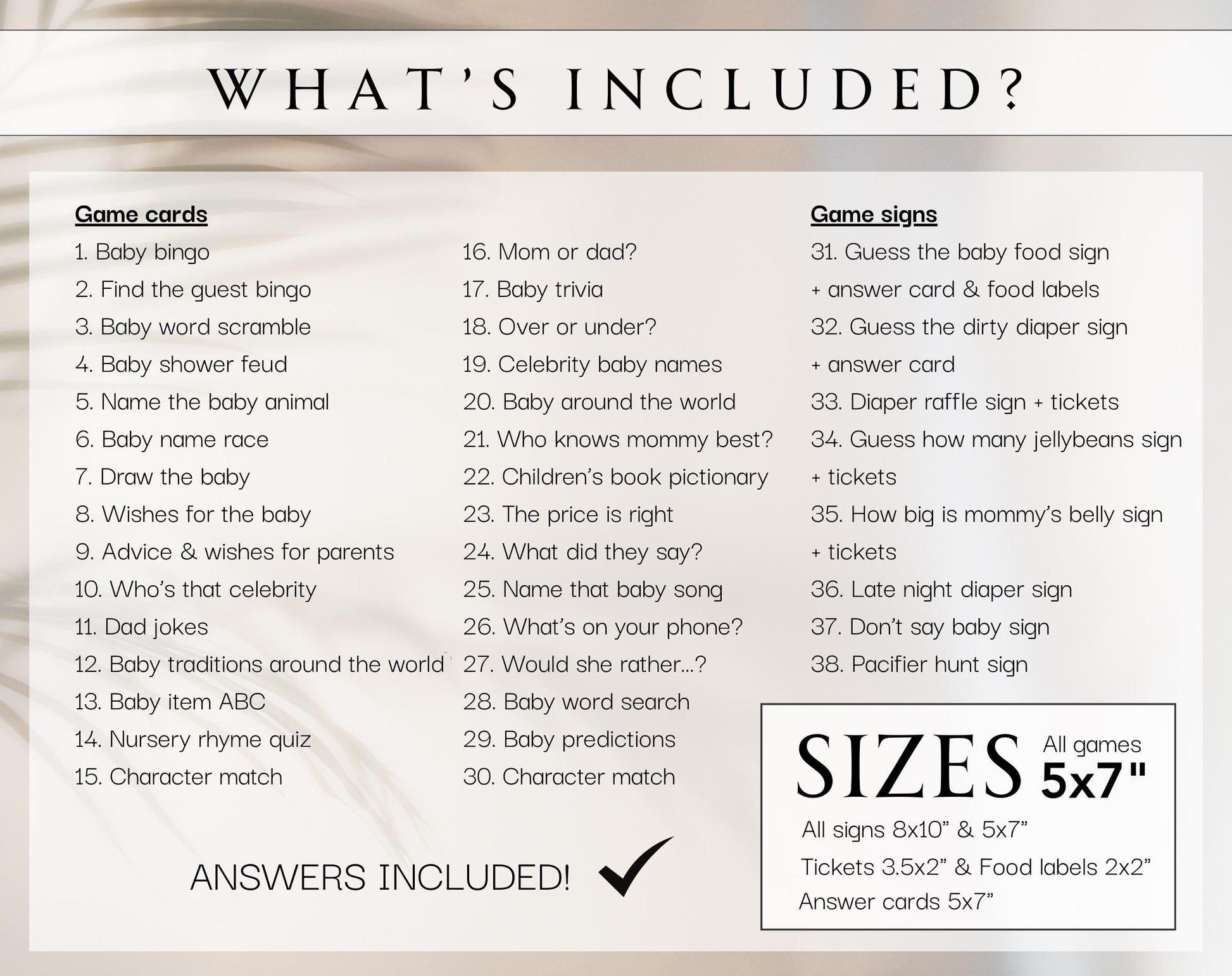 Editable details of we can bearly wait teddy bear baby shower game bundle with 38 activities
