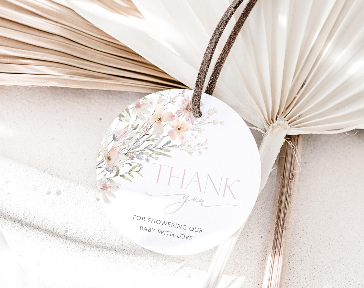 Baby Shower thank you card for guests hosts and gift-givers
