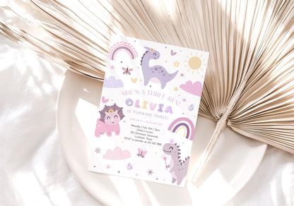 Editable Canva birthday invite to print or send digitally