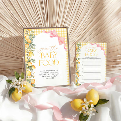 Pink Bow Main Squeeze Shower Game Bundle, editable Canva template