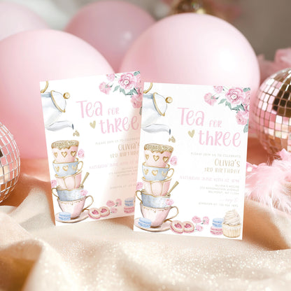 Editable Canva birthday invite to print or send digitally