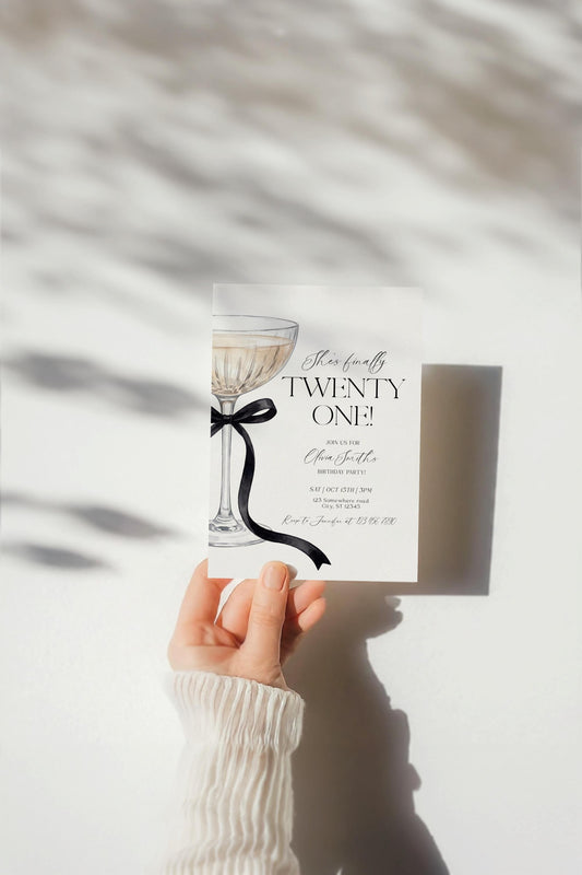 Editable Canva birthday invite to print or send digitally