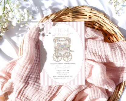 Editable Canva bridal shower invite to print or send digitally