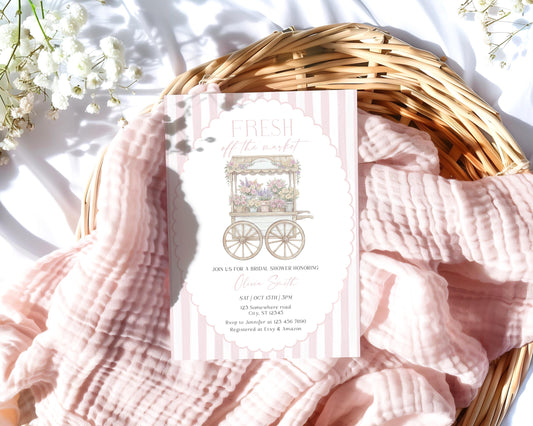 Editable Canva bridal shower invite to print or send digitally