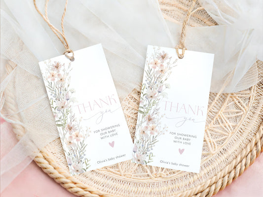 Baby Shower favor tags for party favor bags treat boxes and guest gifts