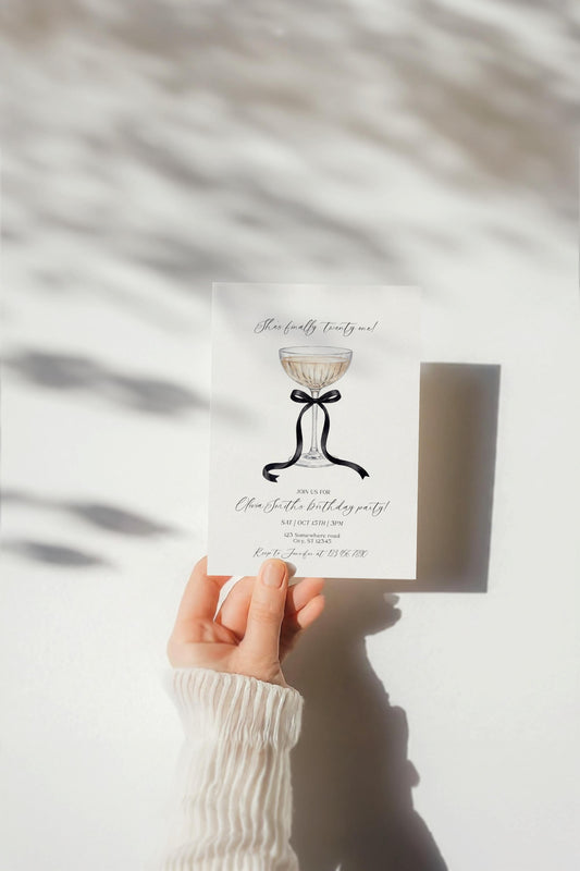 Editable Canva birthday invite to print or send digitally