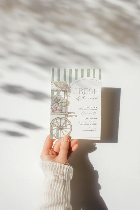 Editable Canva bridal shower invite to print or send digitally
