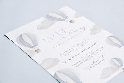 Editable Canva baby shower invite to print or send digitally