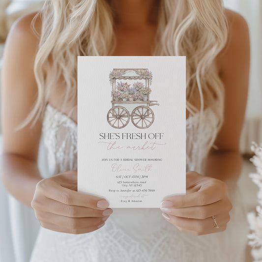 bridal brunch and floral bridal shower invite for a personalized celebration
