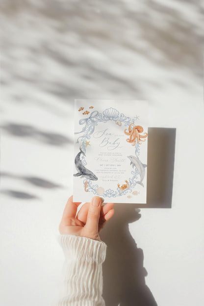 under the sea, nautical and oh boy baby shower invite for a personalized celebration