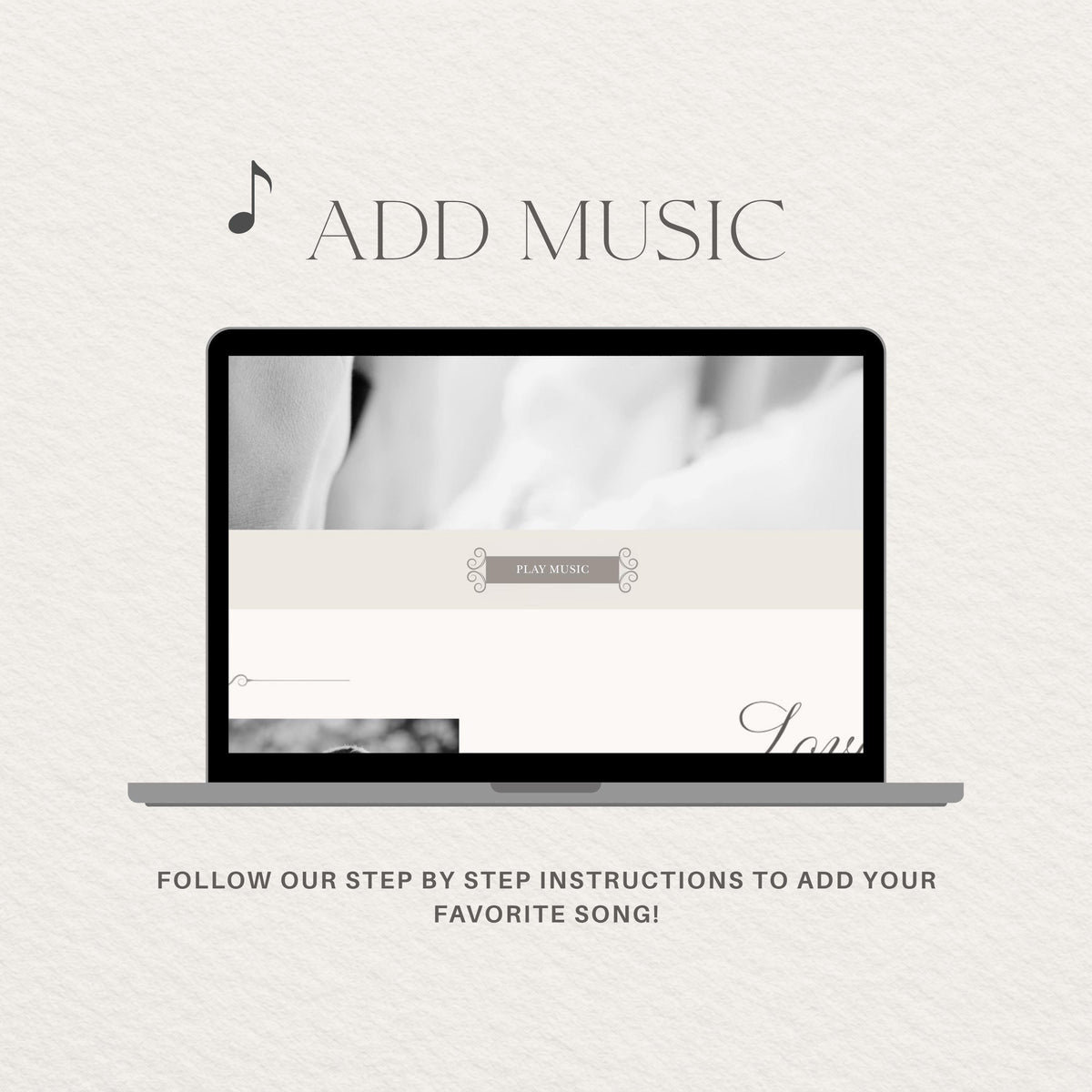 Wedding Website Template: Classic Envelope template details 6