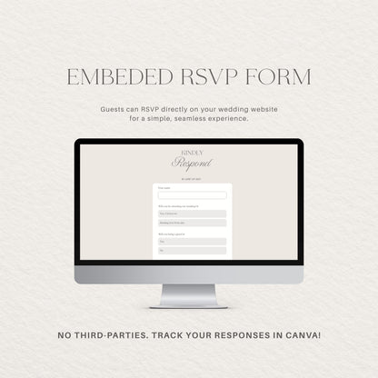 Wedding Website Template: Classic Envelope template details 5