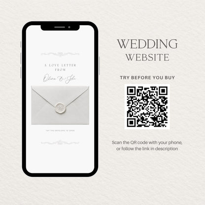 Wedding Website Template: Embossed Monogram template details 9