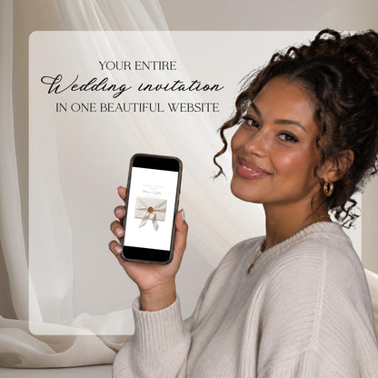 Wedding Website Template: Lace Envelope template details 2