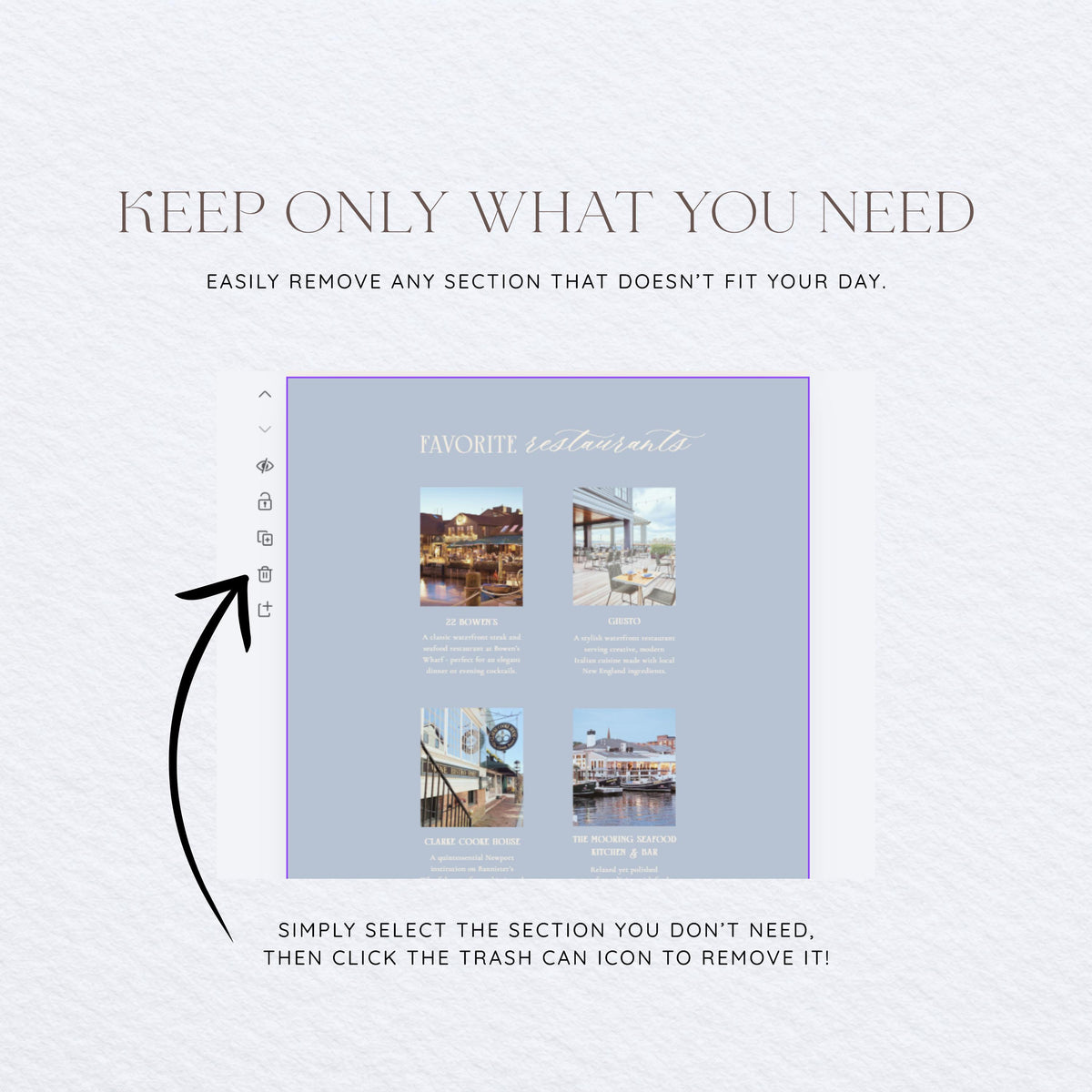 Wedding Website Template: Light Blue template details 7