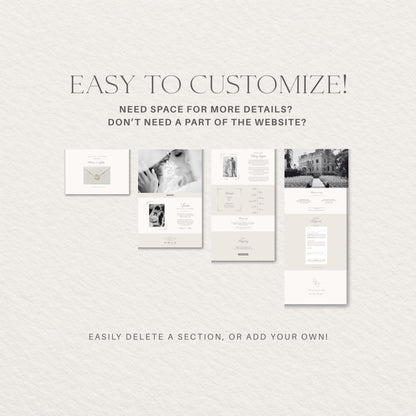 Wedding Website Template: Classic Envelope template details 8