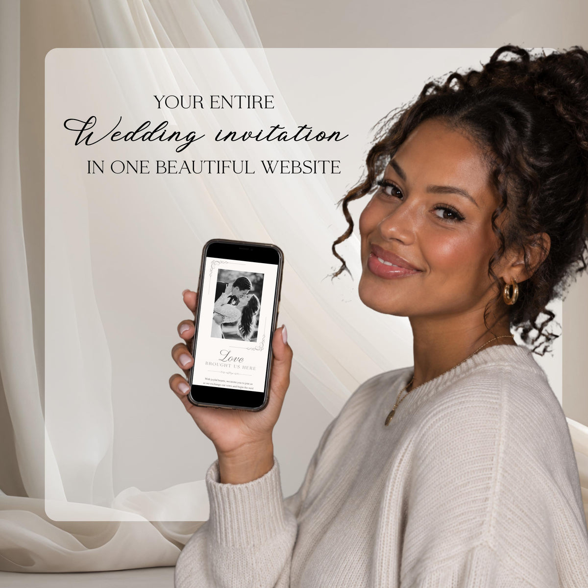 Wedding Website Template: Classic Envelope template details 9
