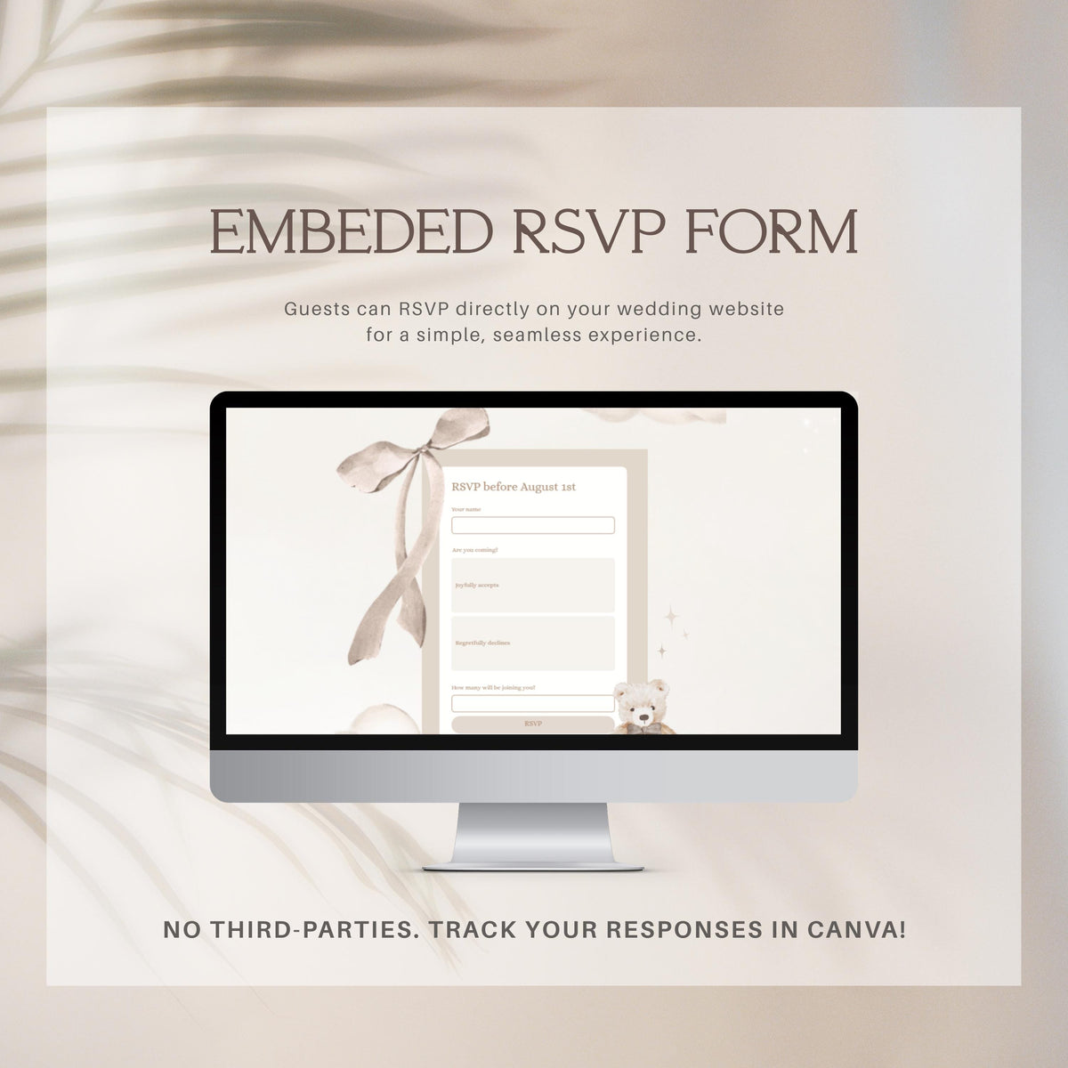 Baby Shower Website Invitation: We Can Bearly Wait template details 4