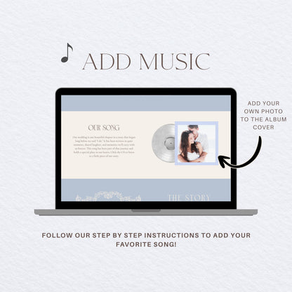 Wedding Website Template: Light Blue template details 5