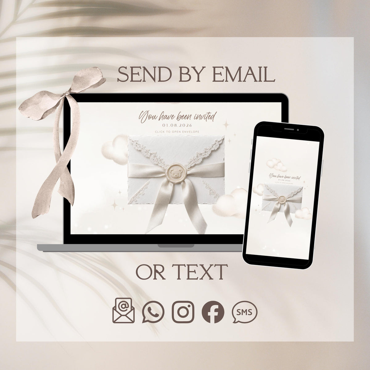 Baby Shower Website Invitation: We Can Bearly Wait template details 3