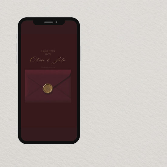 WD08 burgundy wedding website template video demo
