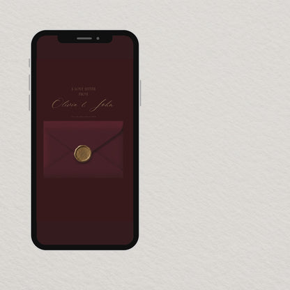 WD08 burgundy wedding website template video demo