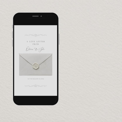 WD07 embossed monogram wedding website template video demo